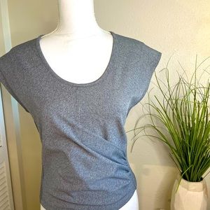 Athleta Casual Gathered Cropped Top